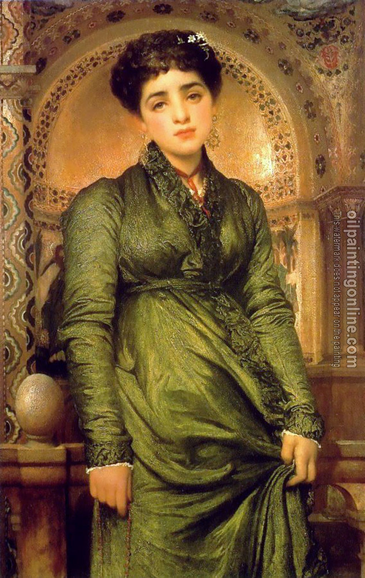 Leighton, Lord Frederick - Girl in Green